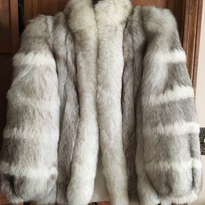 Silver Fox Fur Coat